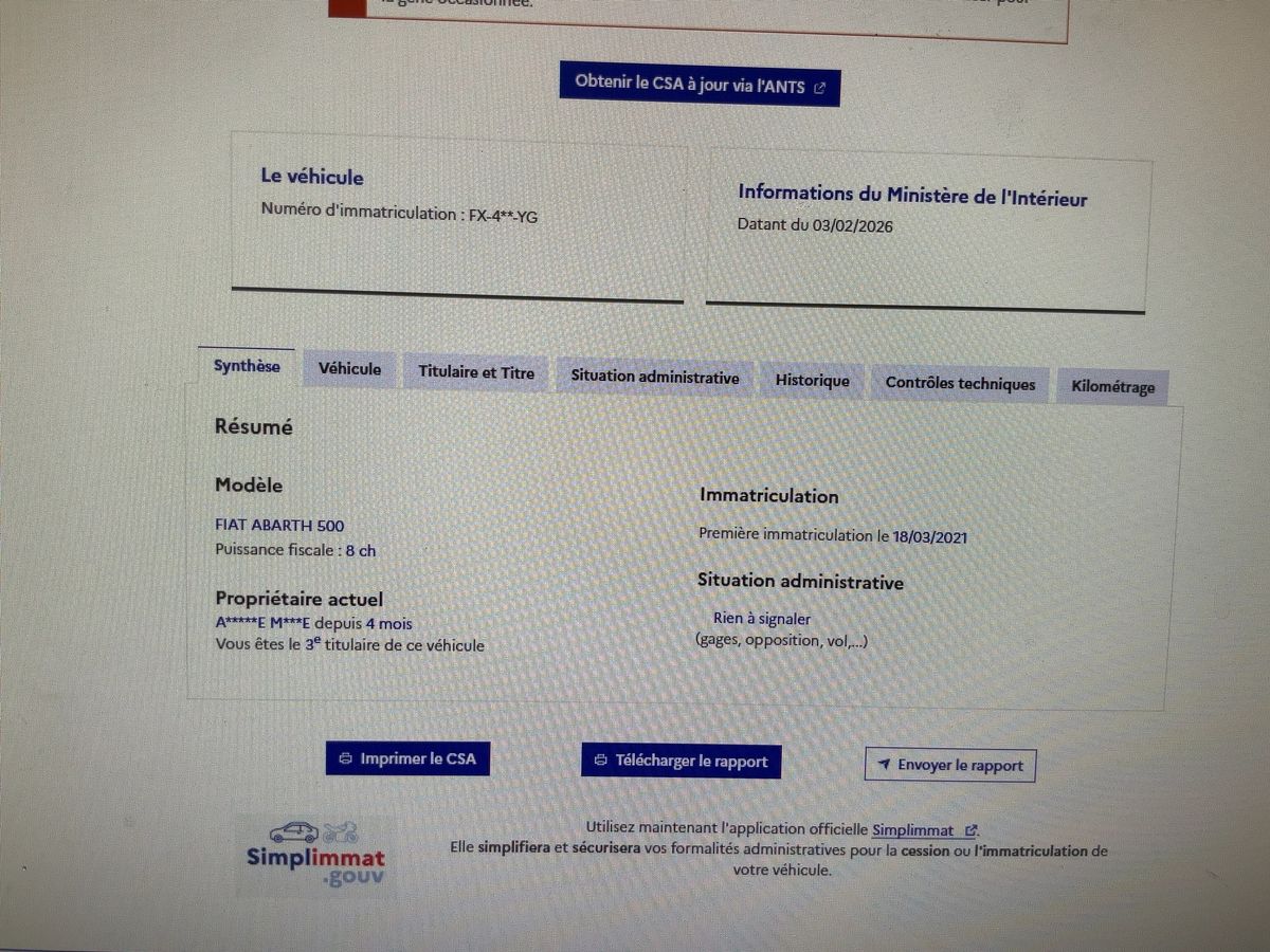 Abarth 595 d'occasion