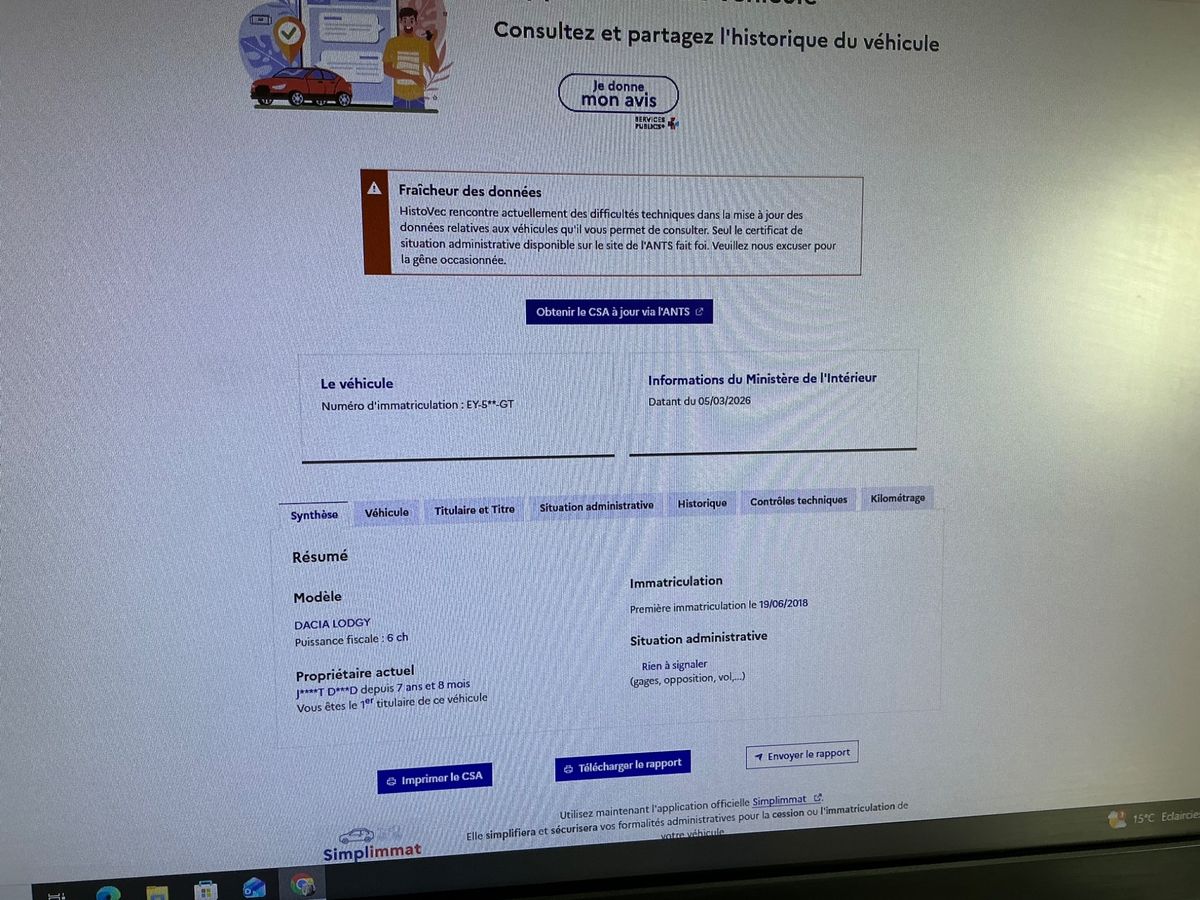 Dacia Lodgy d'occasion