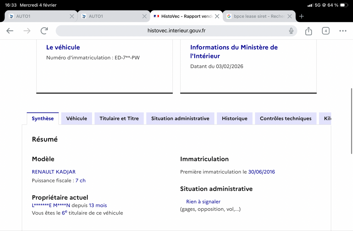 Renault Kadjar d'occasion