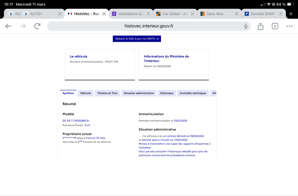 DS Automobiles d'occasion