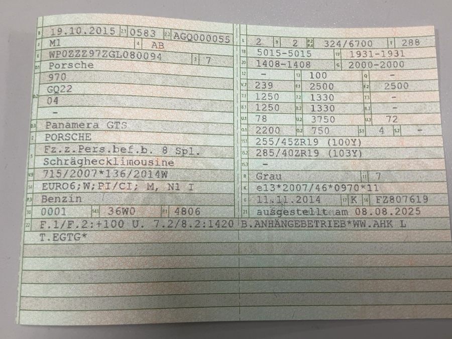 Porsche Panamera GTS