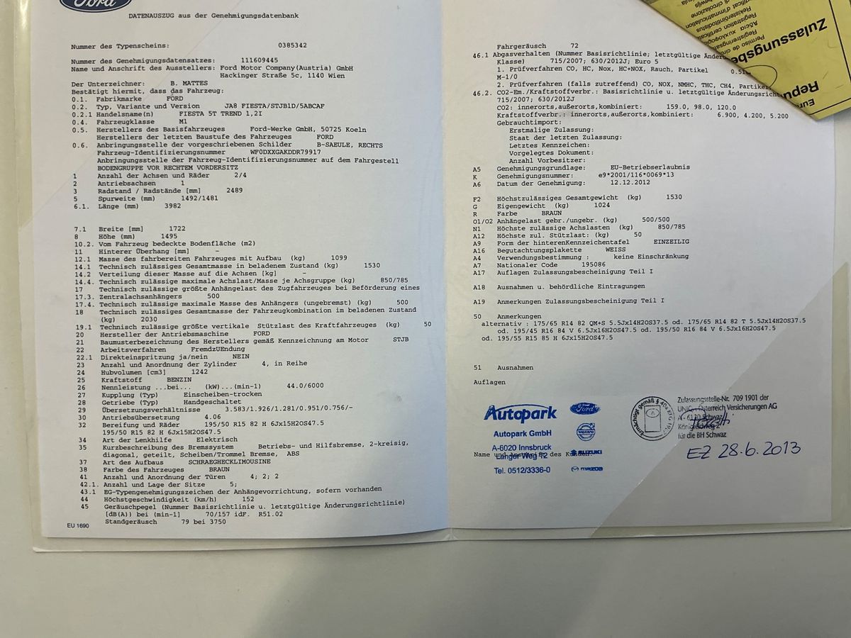 Ford Fiesta 1.25 Trend