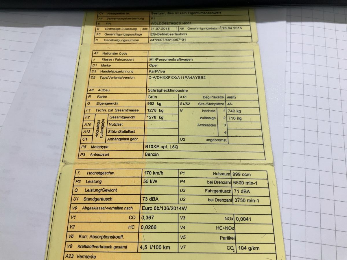 Opel Karl d'occasion