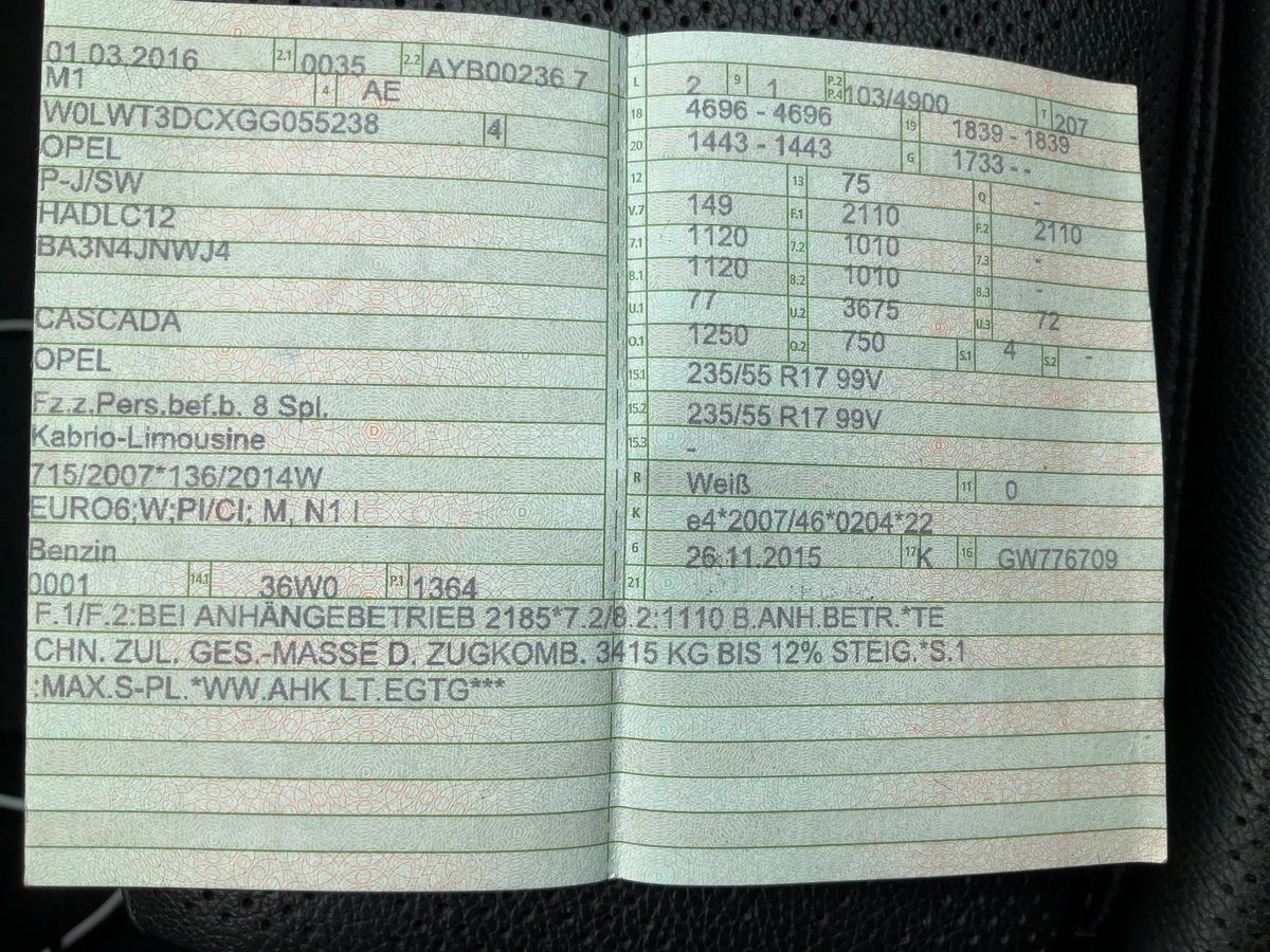 Opel Cascada d'occasion