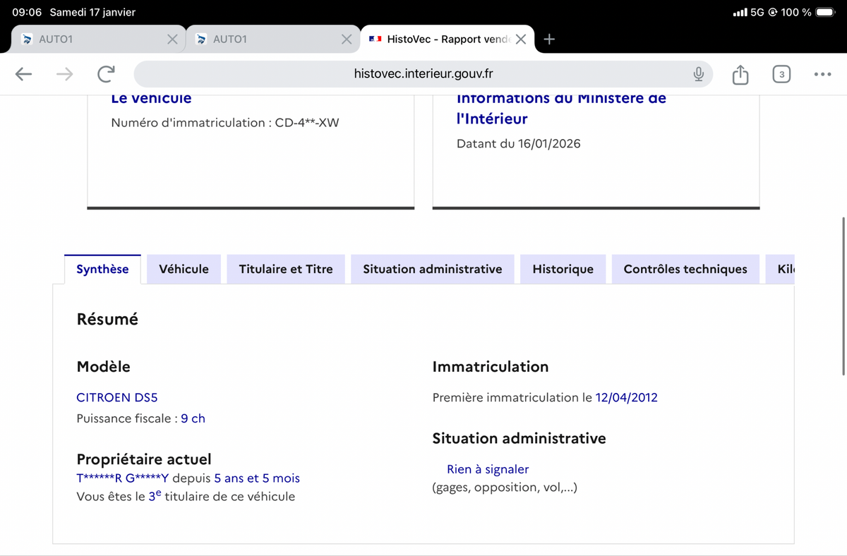 Citroen DS5 d'occasion