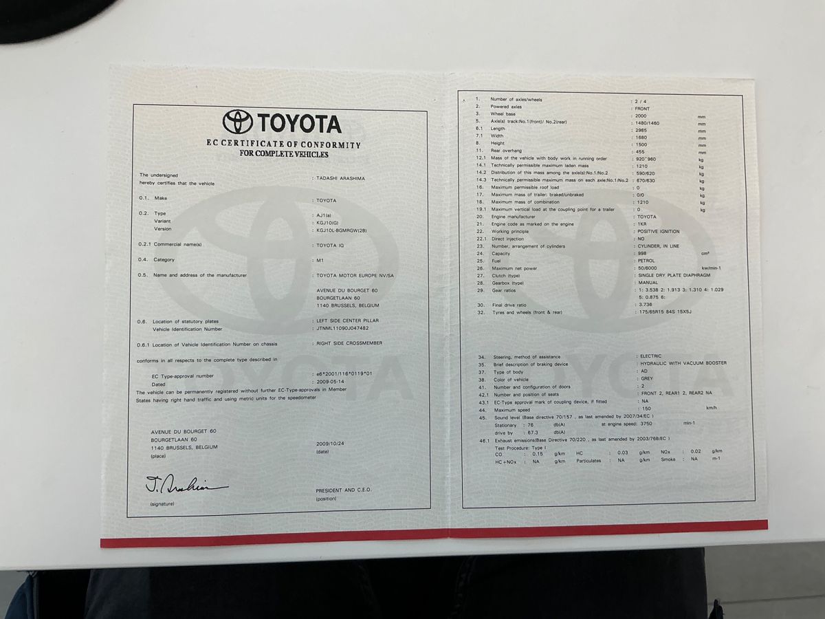 Toyota iQ d'occasion