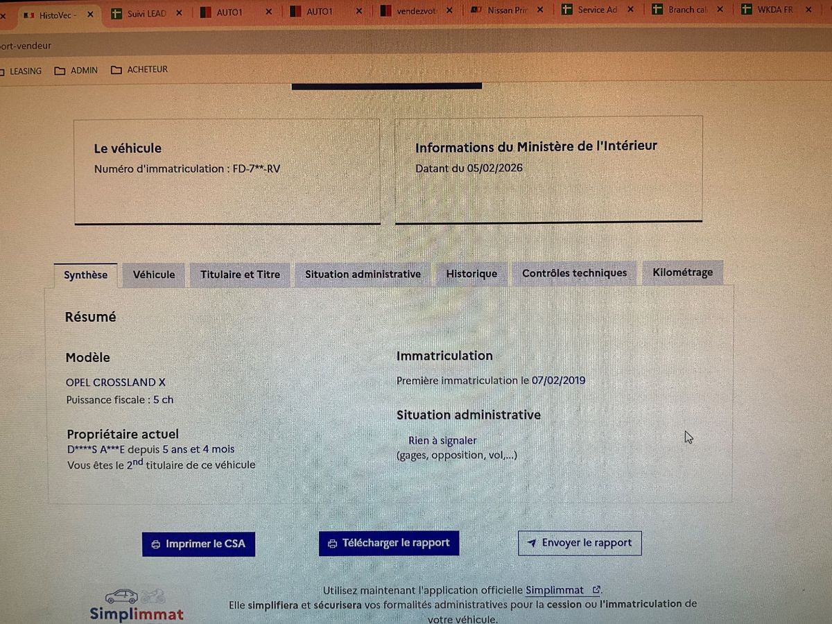 Opel Crossland d'occasion