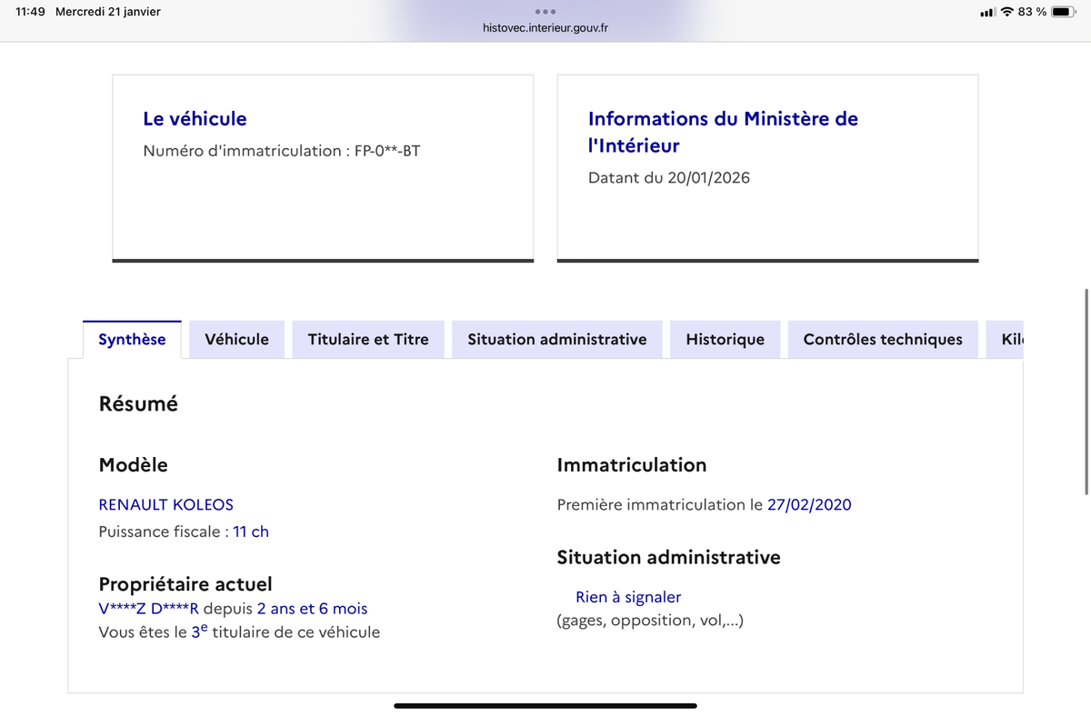 Renault Koleos d'occasion