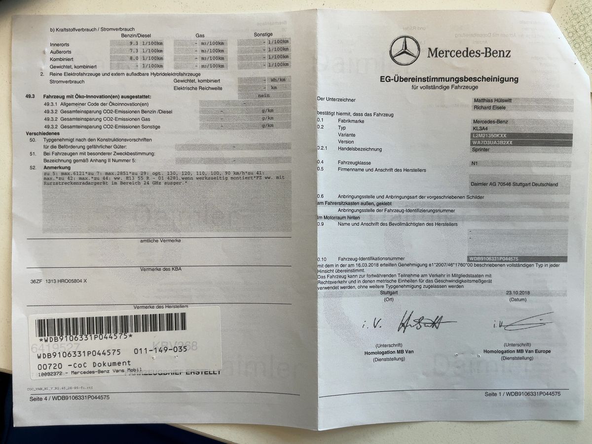 Mercedes-Benz Sprinter d'occasion