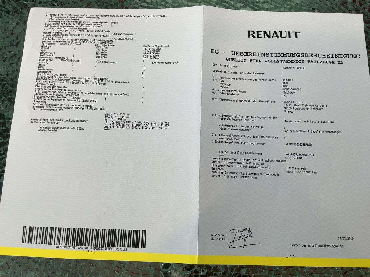 Renault Talisman d'occasion
