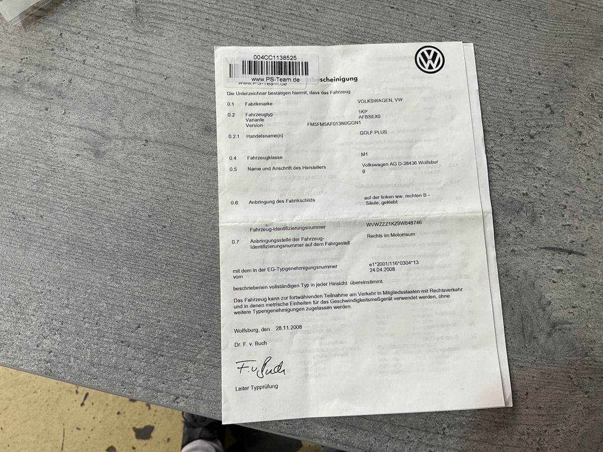 Volkswagen Golf Plus 1.6 United