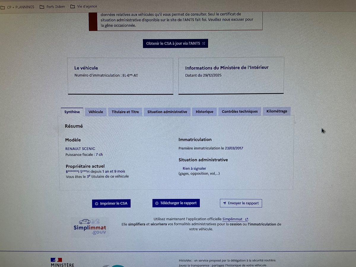 Renault Scenic d'occasion