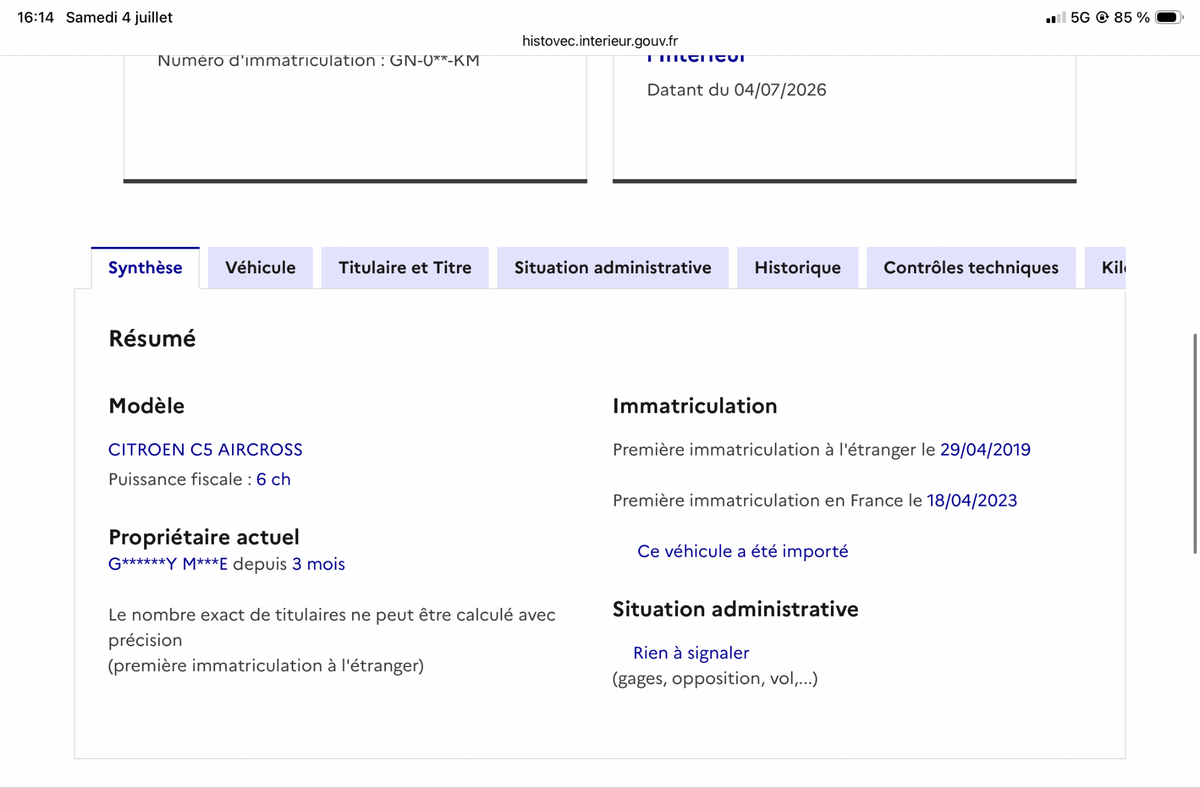 Citroen C5 d'occasion