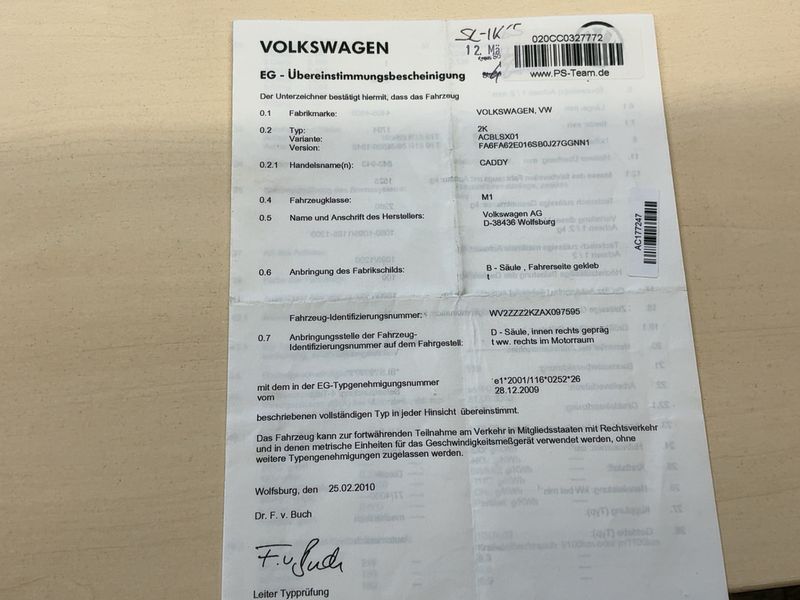 Volkswagen Caddy 1.9 TDI Life Team — zdjęcie 16