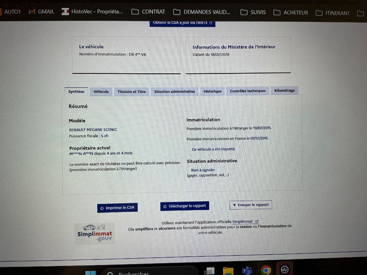 Renault Scenic d'occasion