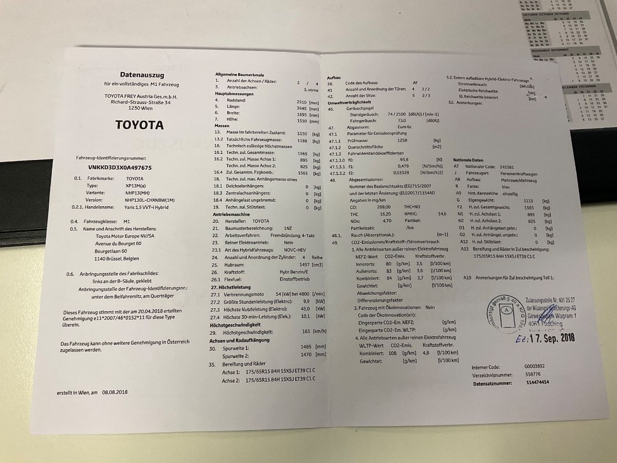 Toyota Yaris 1.5 Hybrid Style