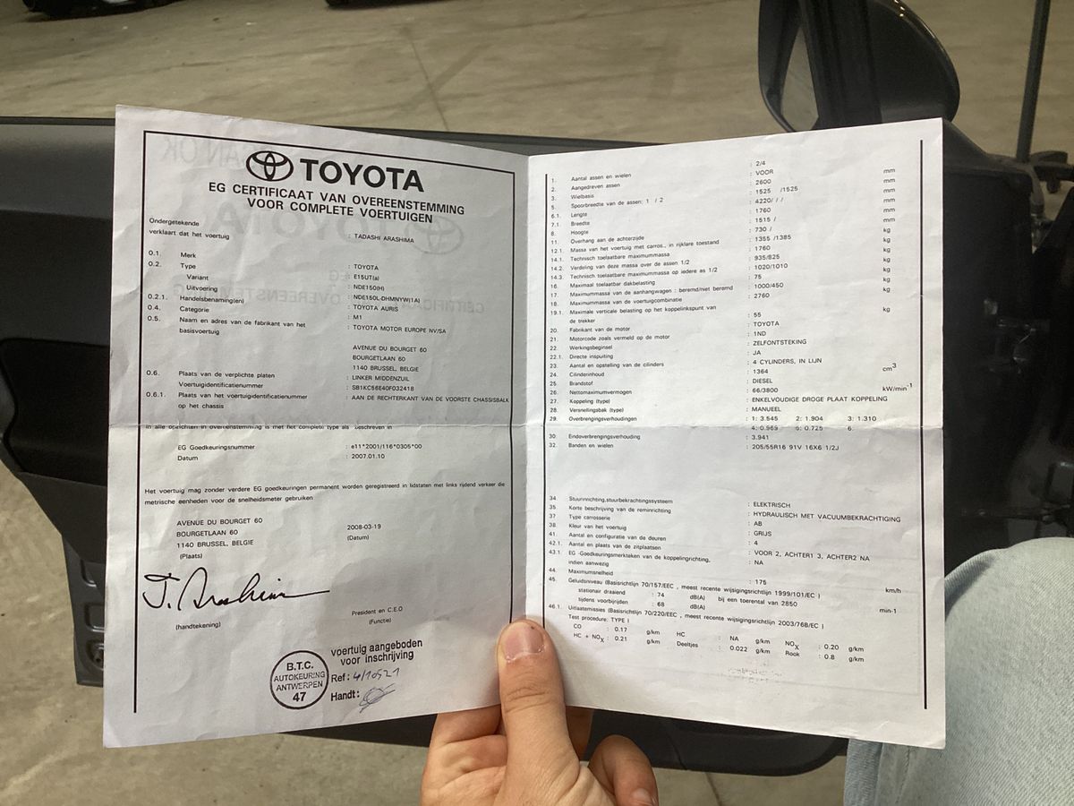Toyota Auris 1.4 Turbodiesel Basis