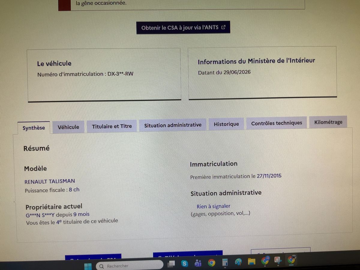 Renault Talisman d'occasion