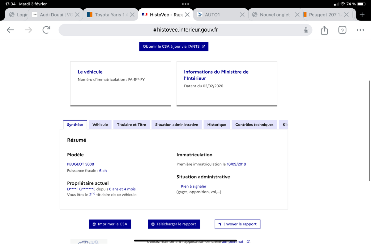 Peugeot 5008 d'occasion