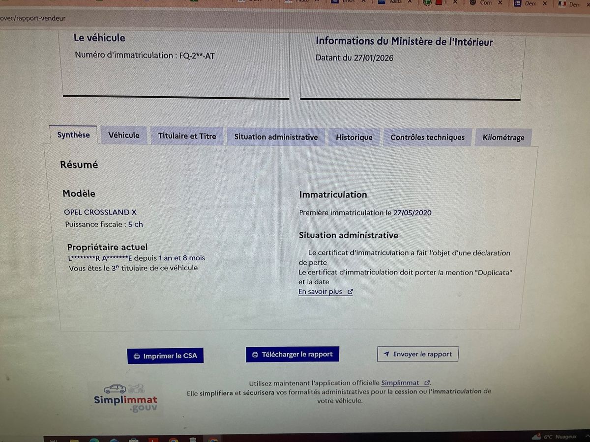 Opel Crossland d'occasion