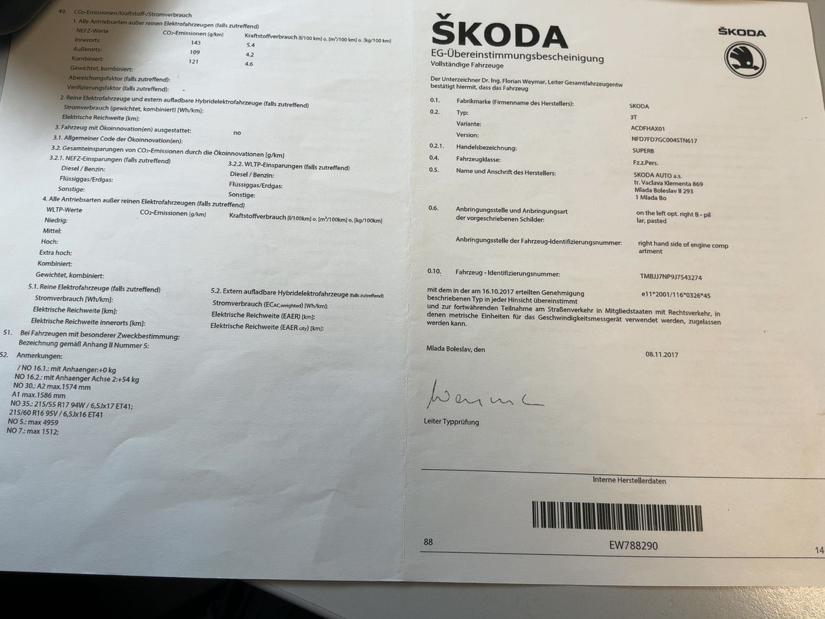 Skoda Superb d'occasion