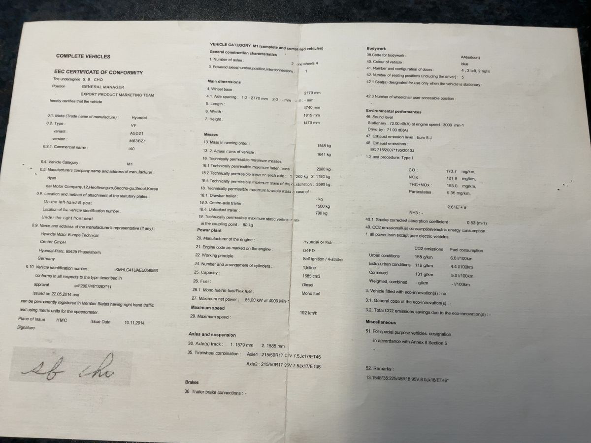 Hyundai i40 d'occasion