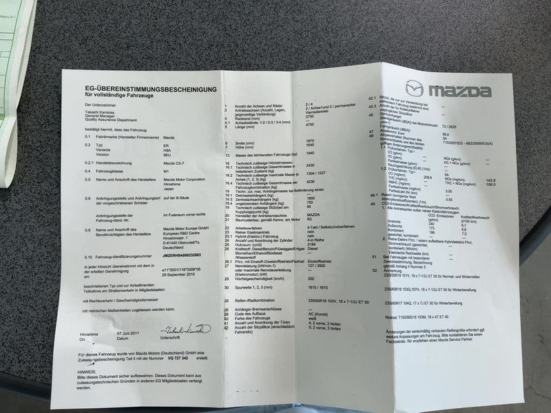 Mazda CX-7 2.2 Turbodiesel Exclusive-Line — zdjęcie 16