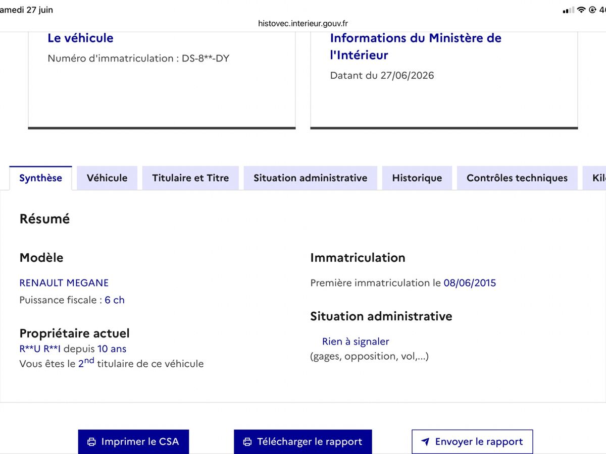 Renault Megane d'occasion