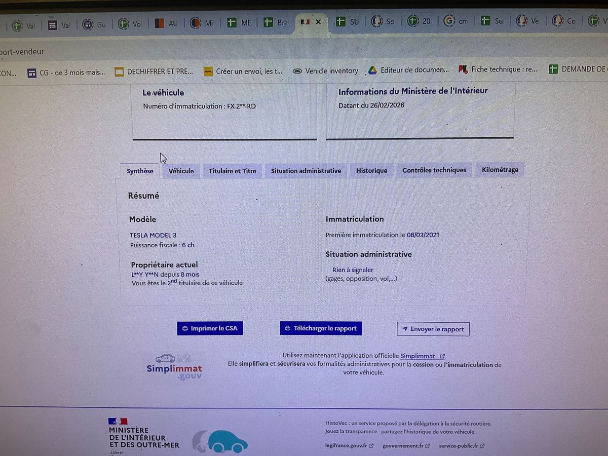 Tesla Model d'occasion