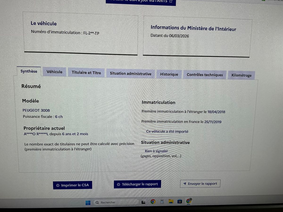 Peugeot 3008 d'occasion