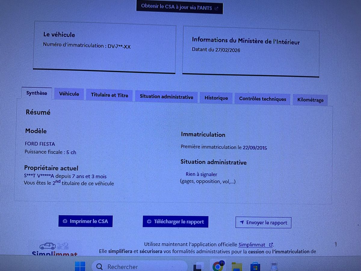 Ford Fiesta d'occasion