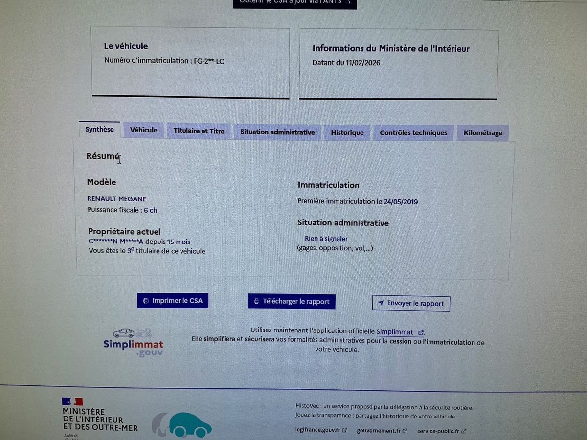 Renault Megane d'occasion