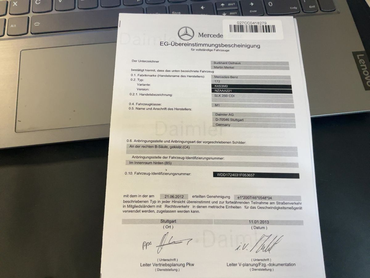 Mercedes-Benz SLK-Klasse d'occasion