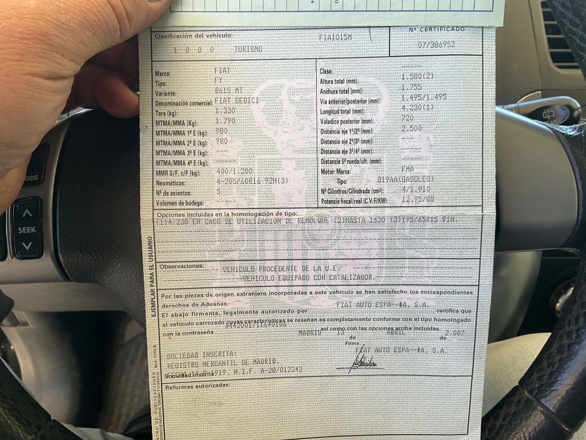 Fiat Sedici d'occasion