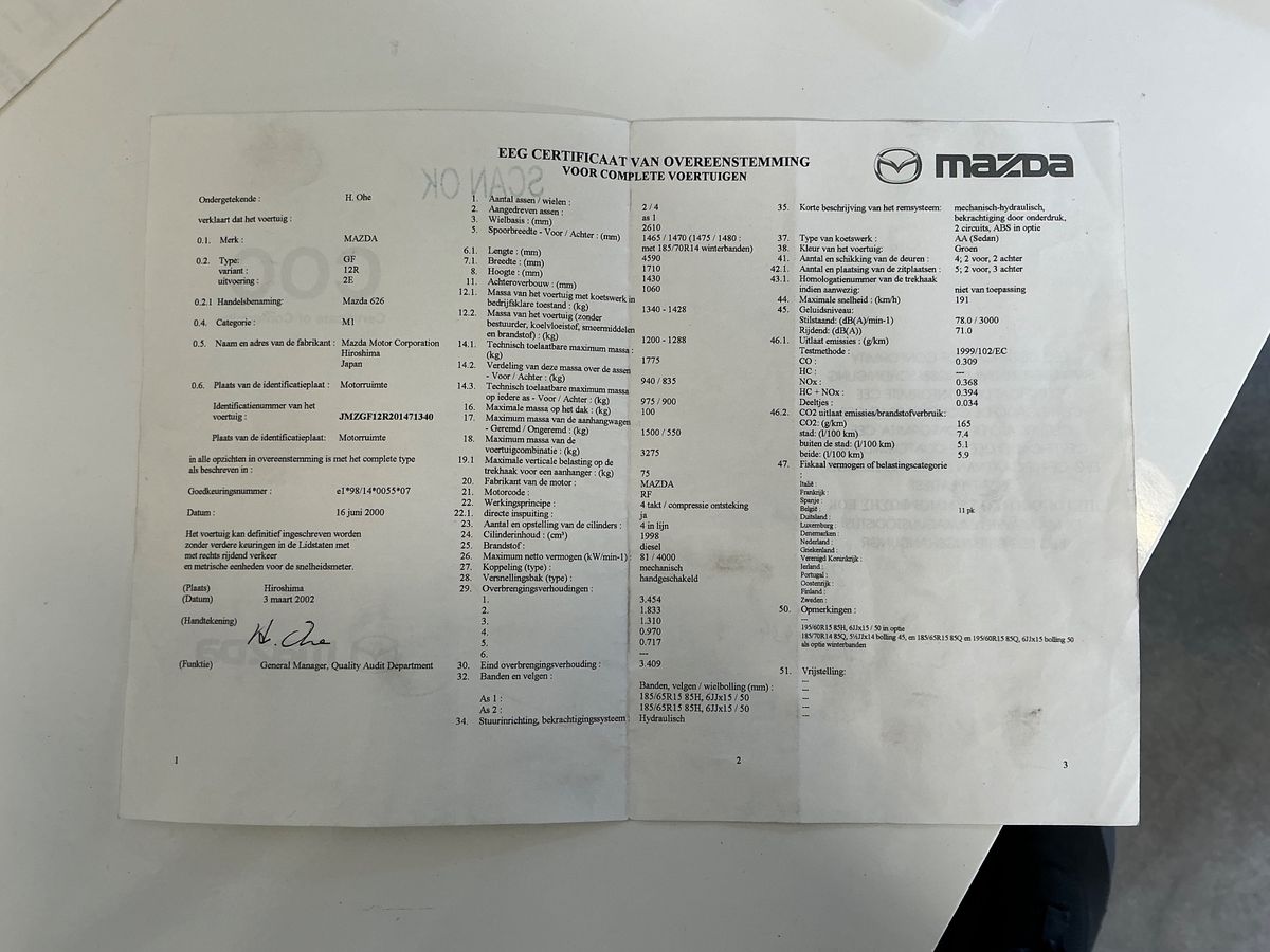 Mazda 626 d'occasion