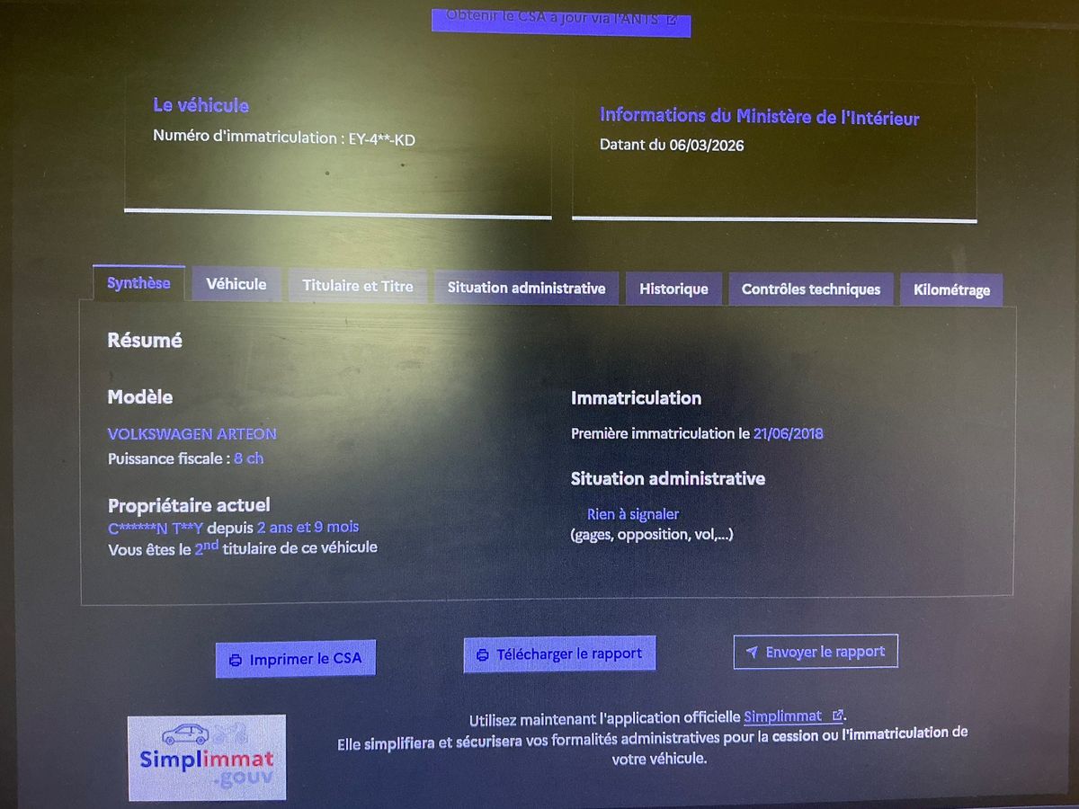 Volkswagen Arteon d'occasion