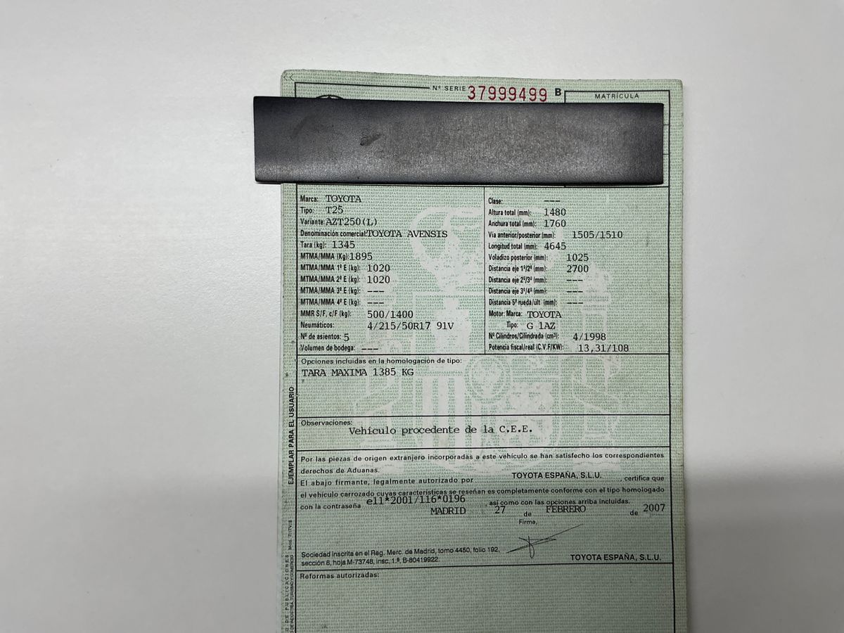 Toyota Avensis 2.0 Executive