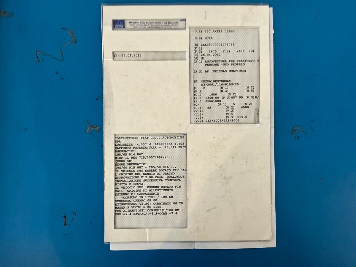 Lancia Musa 1.4 GPL Diva