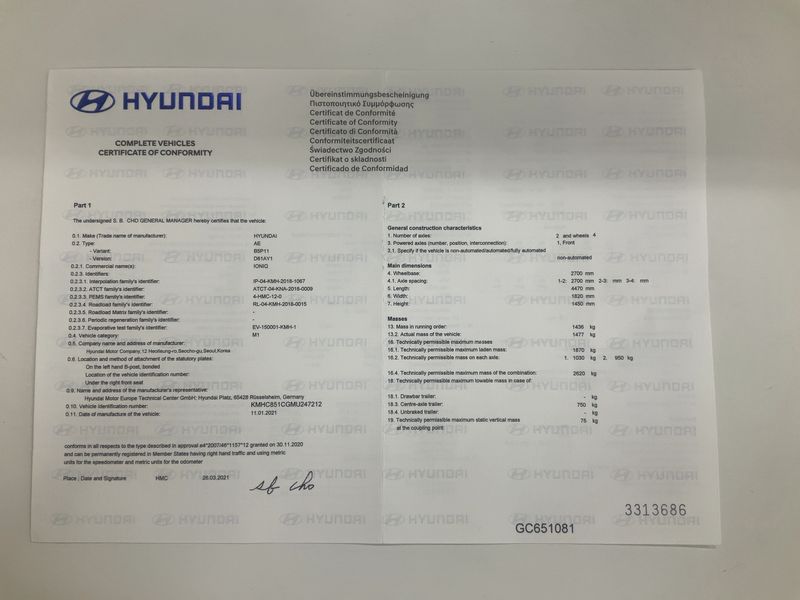 Hyundai IONIQ 1.6 Hybrid Style — zdjęcie 16