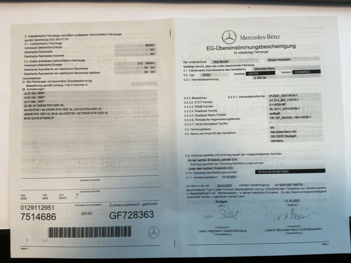 Mercedes-Benz E-Klasse d'occasion