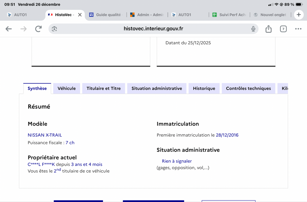 Nissan X-Trail d'occasion