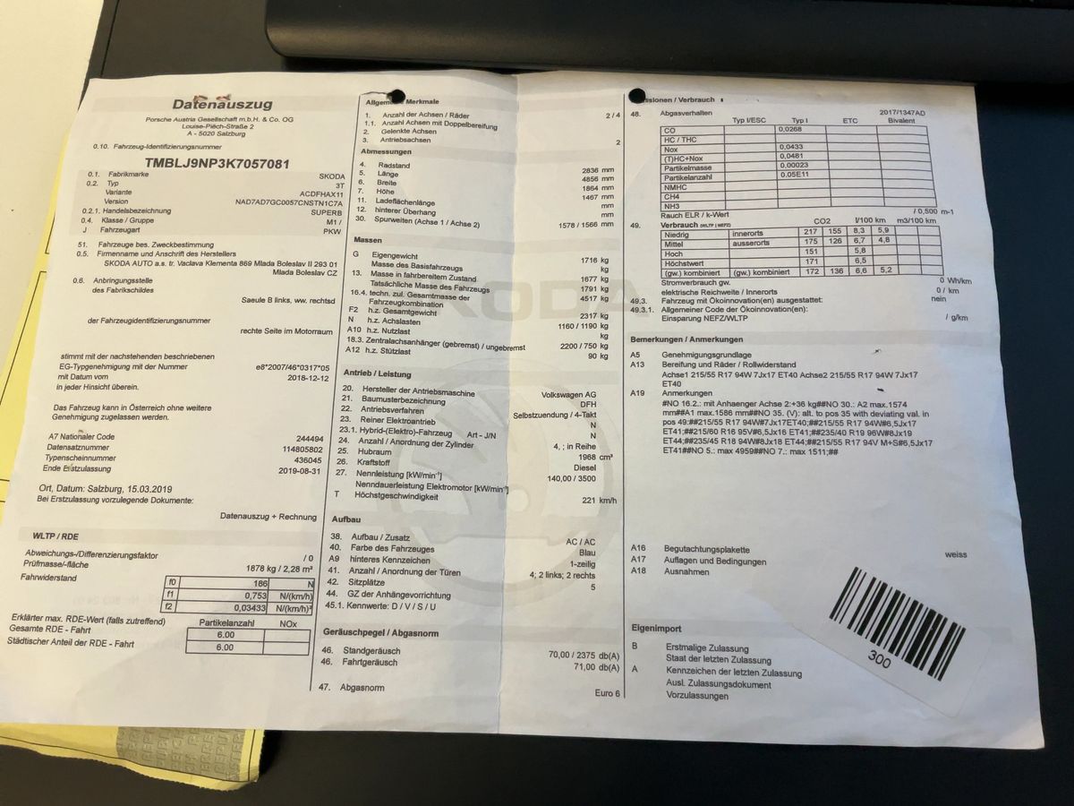 Skoda Superb d'occasion