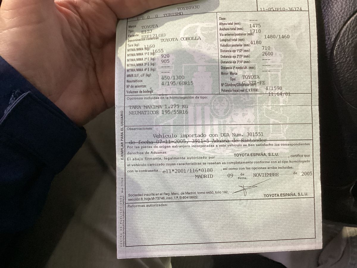 Toyota Corolla 1.6 Compact Sol