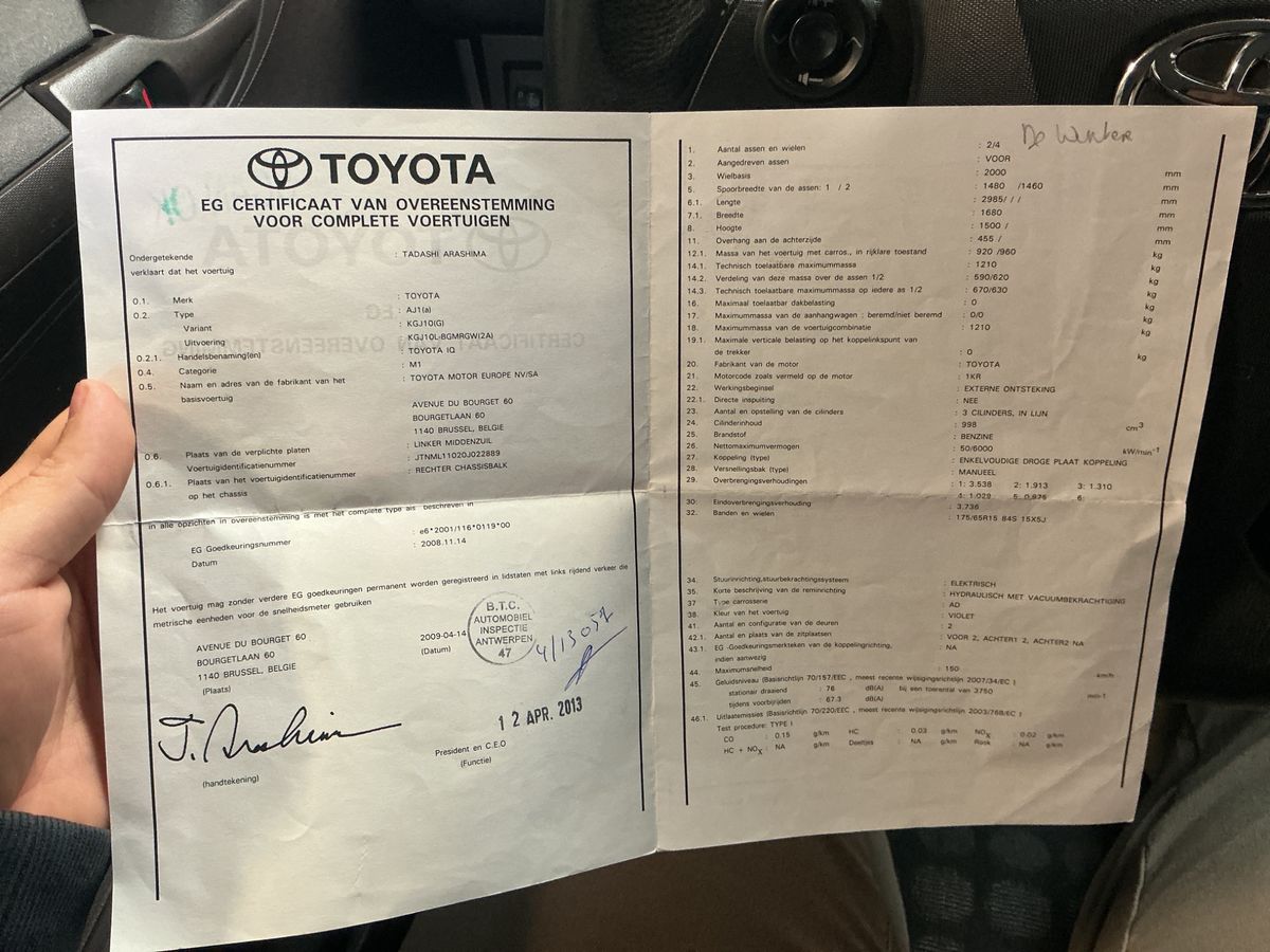 Toyota iQ d'occasion