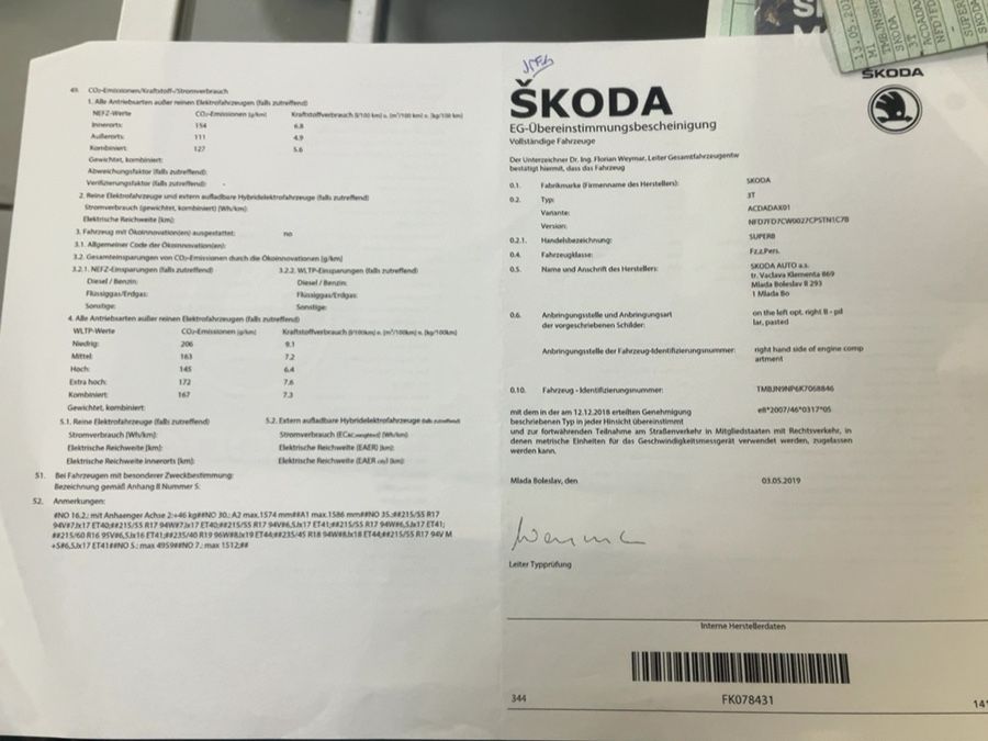 Skoda Superb 1.5 TSI ACT SportLine