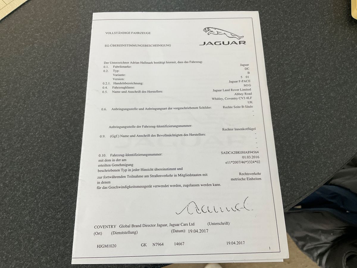 Jaguar F-Pace d'occasion