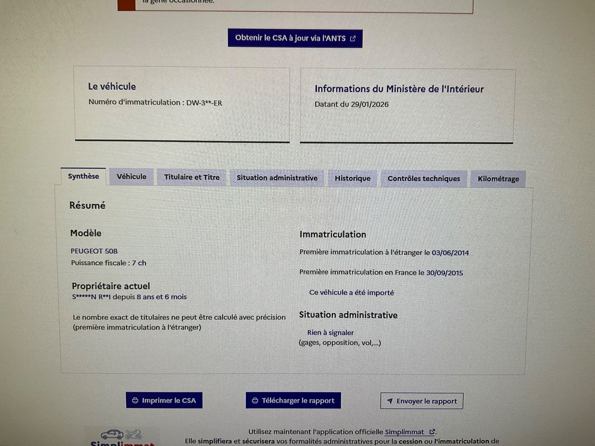 Peugeot 508 d'occasion