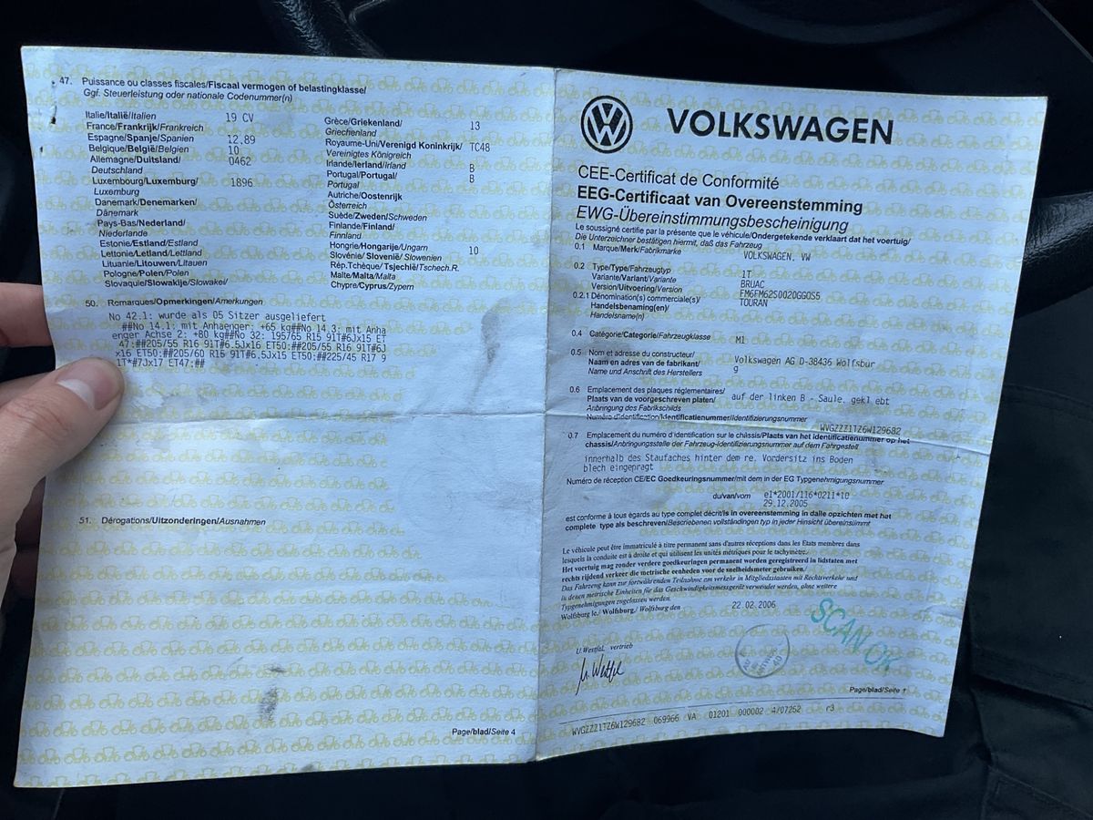 Volkswagen Touran d'occasion