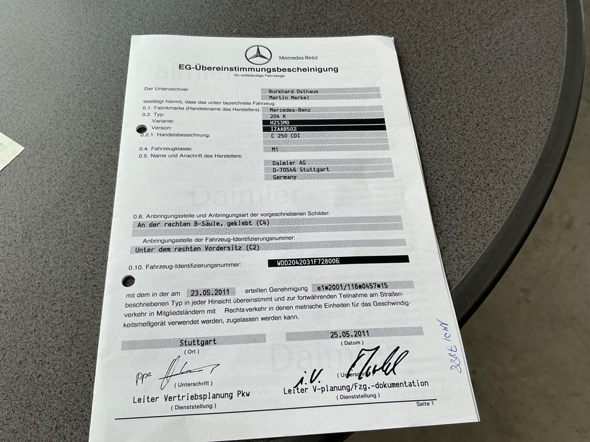 Mercedes-Benz C-Klasse C 250 CDI T BlueEfficiency Avantgarde