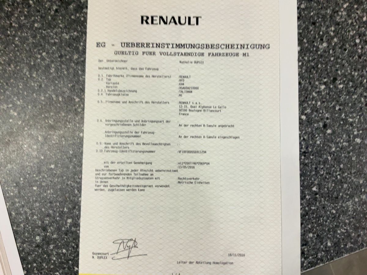 Renault Talisman d'occasion